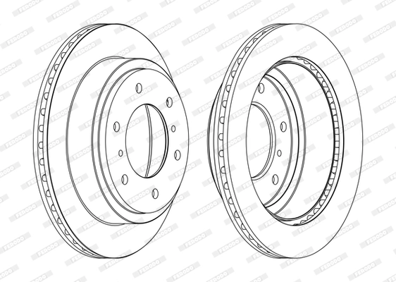 Disque de frein FERODO DDF1385C