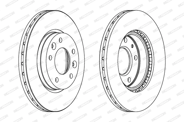 Disque de frein FERODO DDF1460