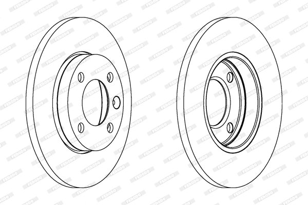 Disque de frein FERODO DDF103C