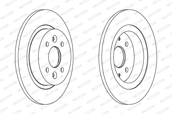 Disque de frein FERODO DDF1600