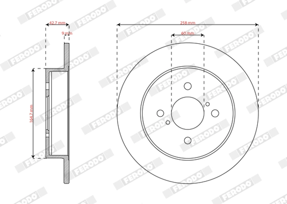 Disque de frein FERODO DDF3205