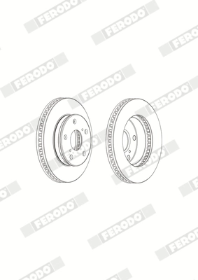 Disque de frein FERODO DDF1782C