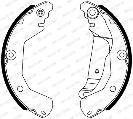 Jeu de mâchoires de frein FERODO FSB4316