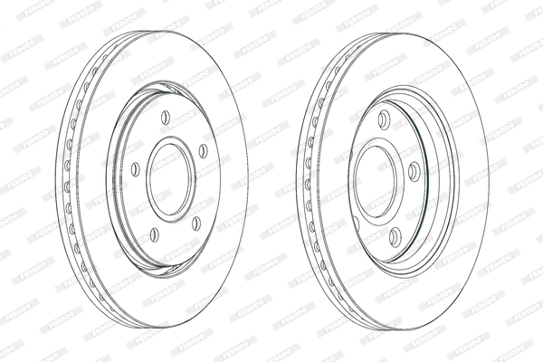Disque de frein FERODO DDF1807C