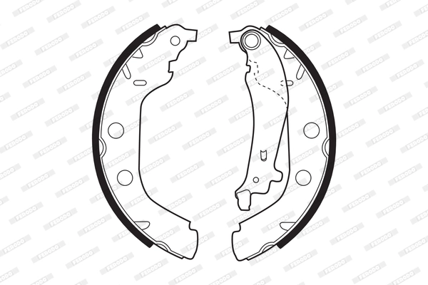 Jeu de mâchoires de frein FERODO FSB547