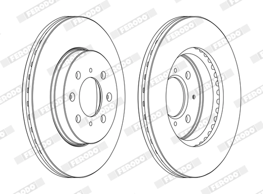 Disque de frein FERODO DDF1510C
