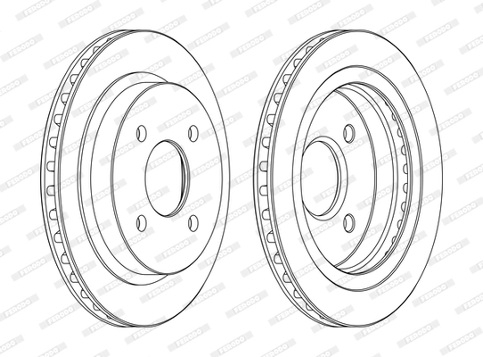 Disque de frein FERODO DDF479C