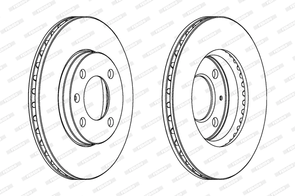 Disque de frein FERODO DDF175C