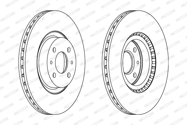 Disque de frein FERODO DDF220C