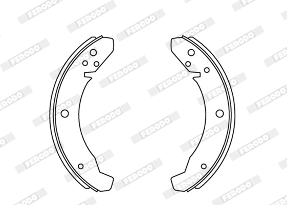 Jeu de mâchoires de frein FERODO FSB11