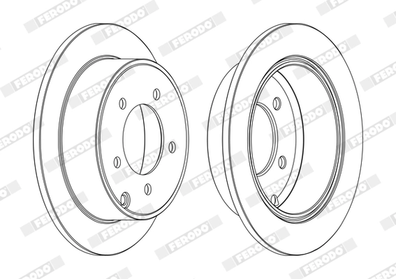 Disque de frein FERODO DDF1762C