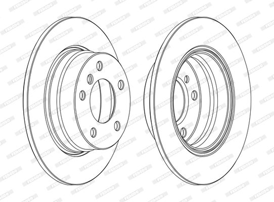 Disque de frein FERODO DDF1303C