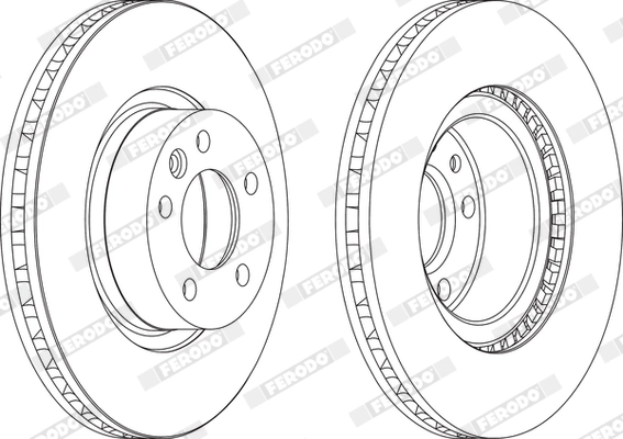 Disque de frein FERODO DDF1254C-1