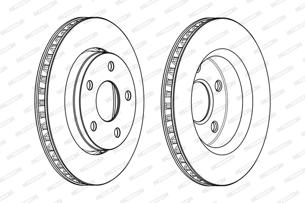 Disque de frein FERODO DDF2098C