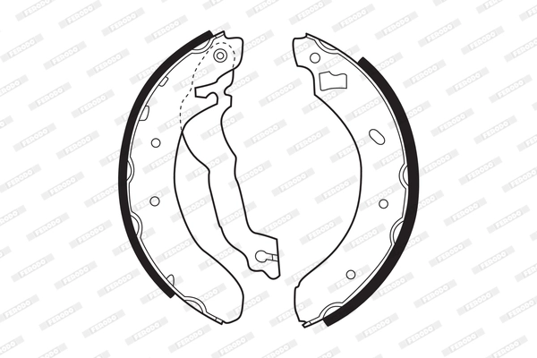 Jeu de mâchoires de frein FERODO FSB298