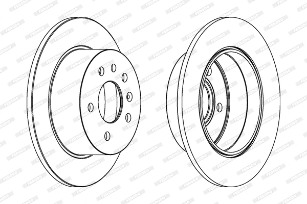 Disque de frein FERODO DDF239