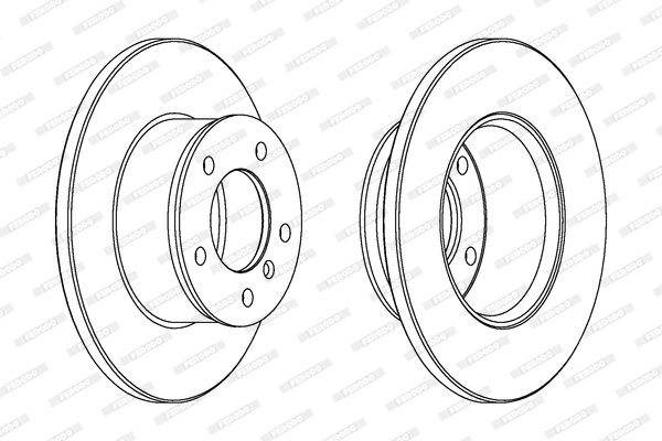 Disque de frein FERODO DDF250