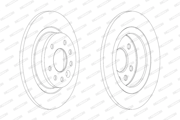 Disque de frein FERODO DDF1877C