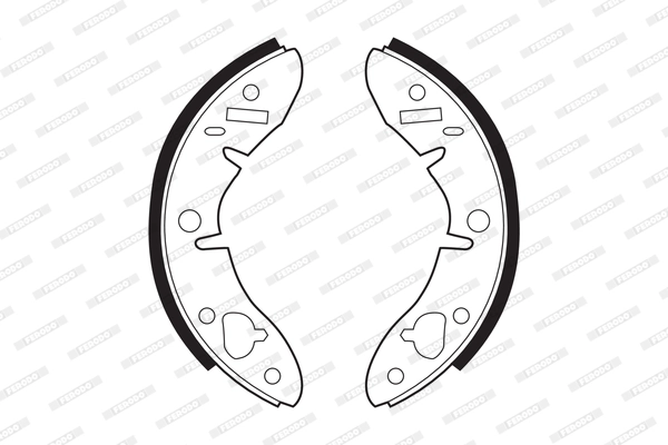 Jeu de mâchoires de frein FERODO FSB278