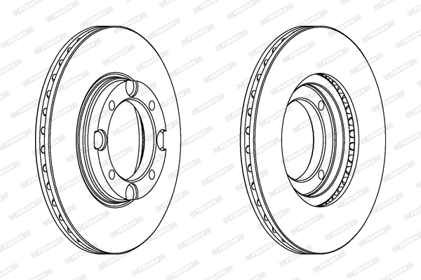 Disque de frein FERODO DDF389