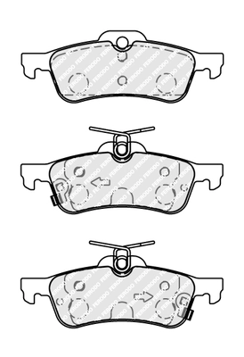 Kit de plaquettes de frein, frein à disque FERODO FDB5153