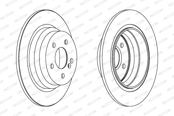 Disque de frein FERODO DDF1308C
