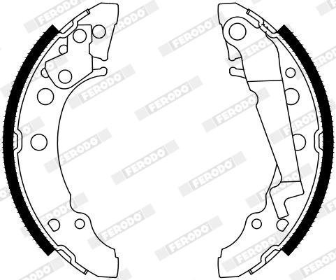 Jeu de mâchoires de frein FERODO FSB4128