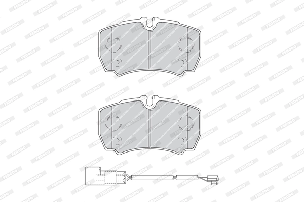 Kit de plaquettes de frein, frein à disque FERODO FVR4251
