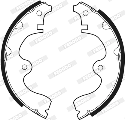 Jeu de mâchoires de frein FERODO FSB224