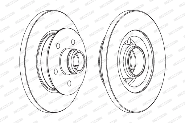 Disque de frein FERODO DDF542-1