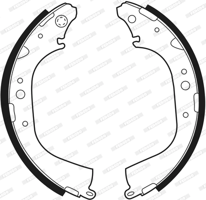 Jeu de mâchoires de frein FERODO FSB411