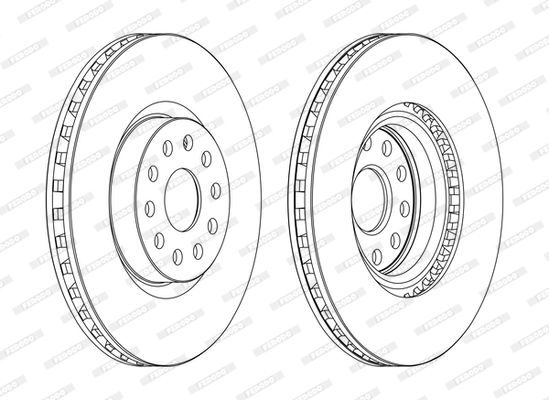 Disque de frein FERODO DDF1062C