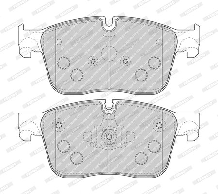 Kit de plaquettes de frein, frein à disque FERODO FDB4894