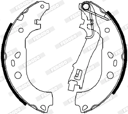 Jeu de mâchoires de frein FERODO FSB4015