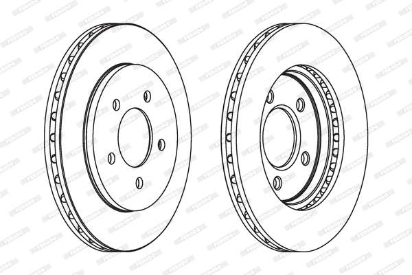 Disque de frein FERODO DDF1058C