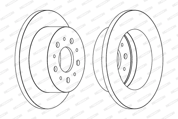 Disque de frein FERODO DDF1653C