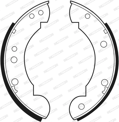 Jeu de mâchoires de frein FERODO FSB385
