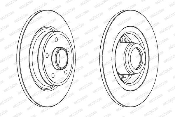 Disque de frein FERODO DDF1364C-1