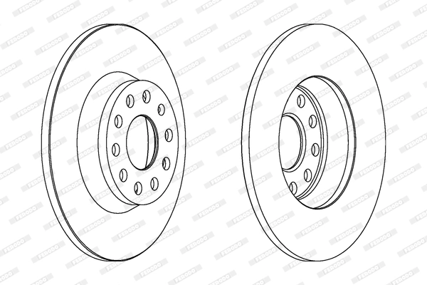 Disque de frein FERODO DDF1306