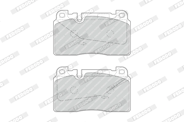 Kit de plaquettes de frein, frein à disque FERODO FDB4908