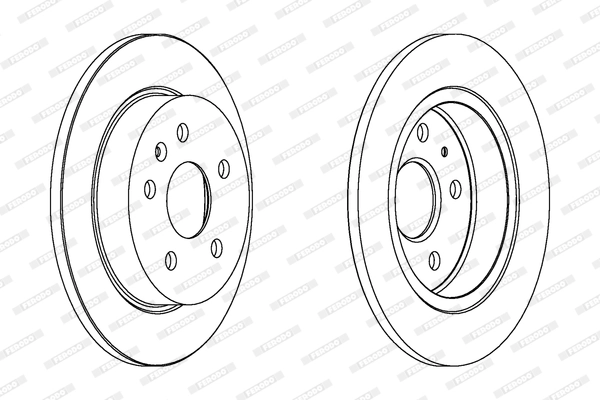 Disque de frein FERODO DDF1804C