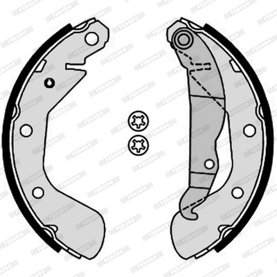 Jeu de mâchoires de frein FERODO FSB4185