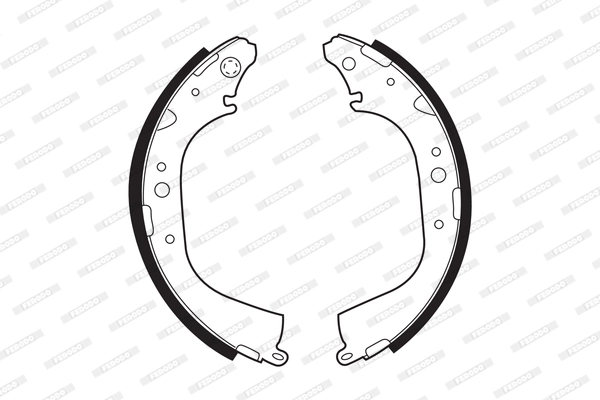 Jeu de mâchoires de frein FERODO FSB411