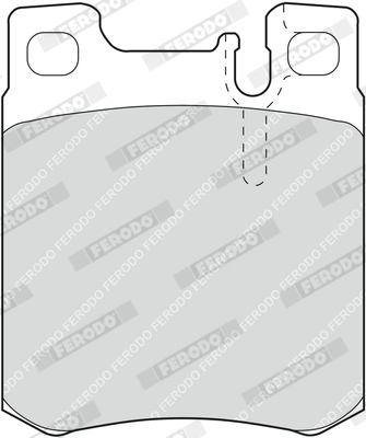 Kit de plaquettes de frein, frein à disque FERODO FDB799