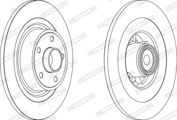 Disque de frein FERODO DDF1654-1