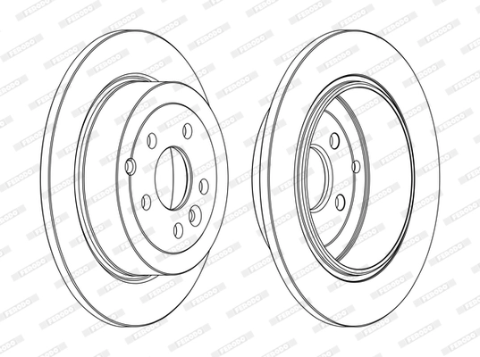 Disque de frein FERODO DDF1578C