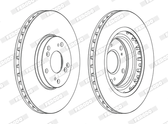 Disque de frein FERODO DDF1266C