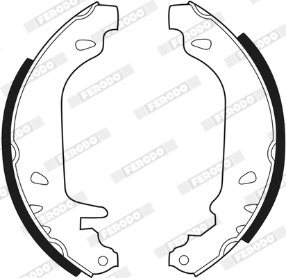 Jeu de mâchoires de frein FERODO FSB243