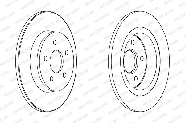 Disque de frein FERODO DDF1227C