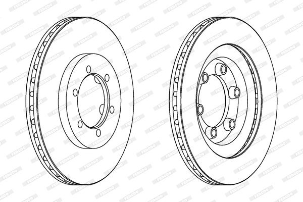 Disque de frein FERODO DDF1346